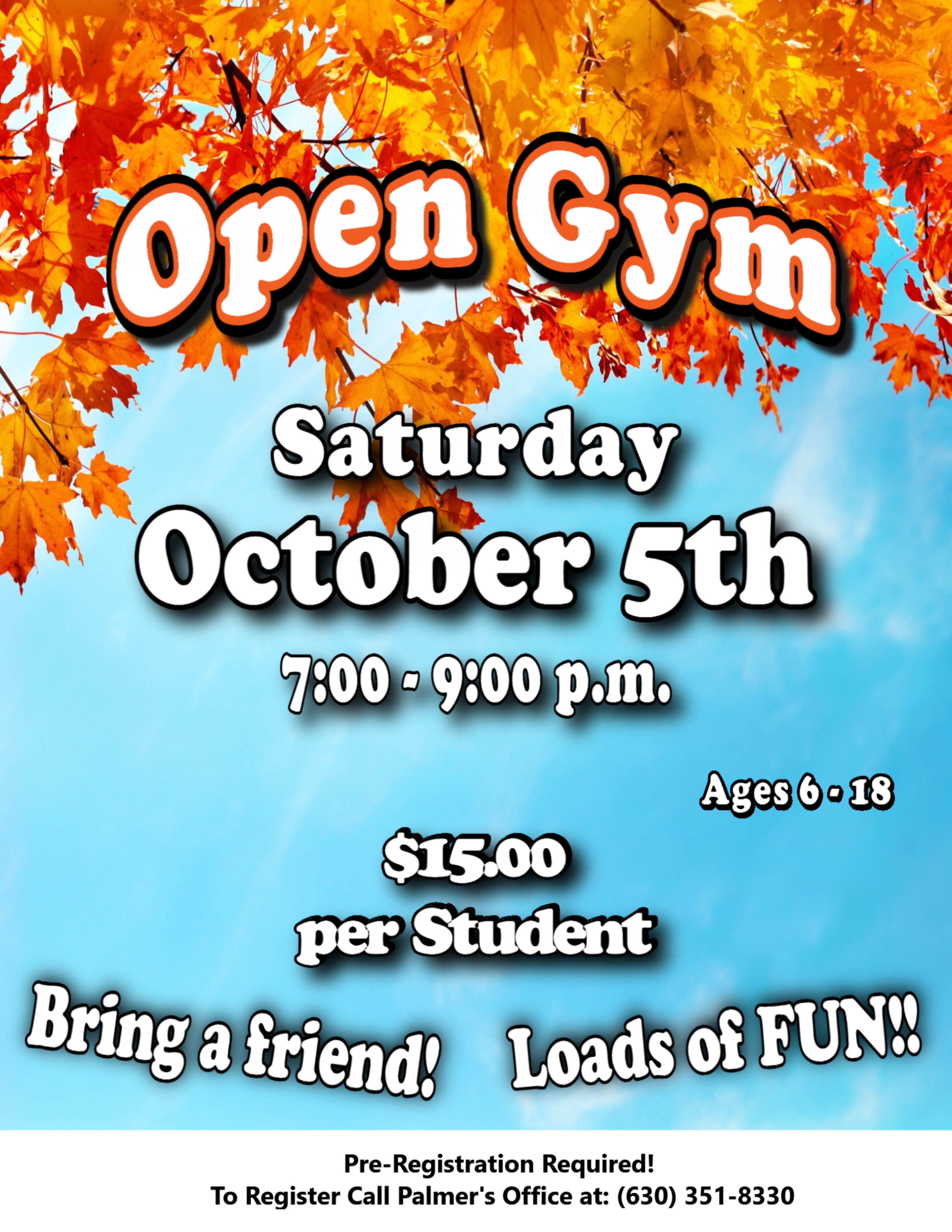 Open Gym October 5th