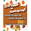 Gym Closed for Thanksgiving 4